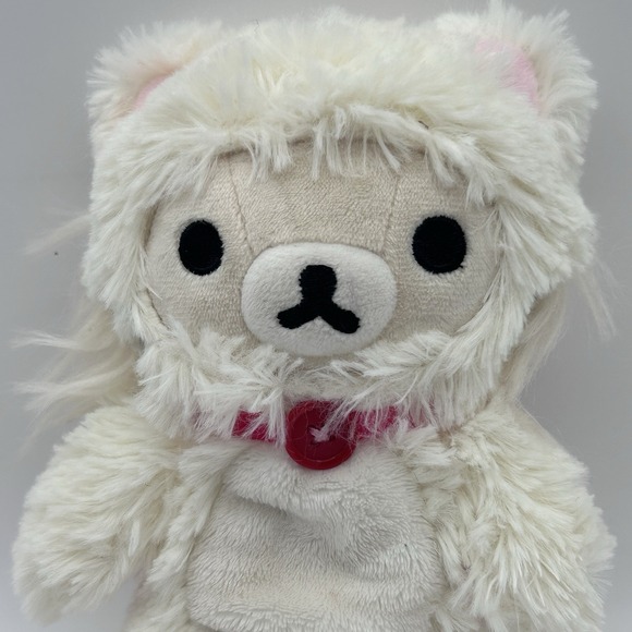 Korilakkuma San-X Original White Fluffy Cat Costume Plush Stuffed Collector 7" - Picture 3 of 6